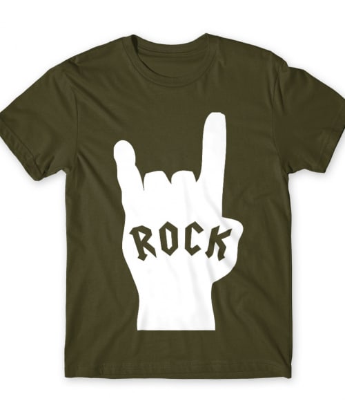 Rock Hand Rocker Férfi Póló - Zene