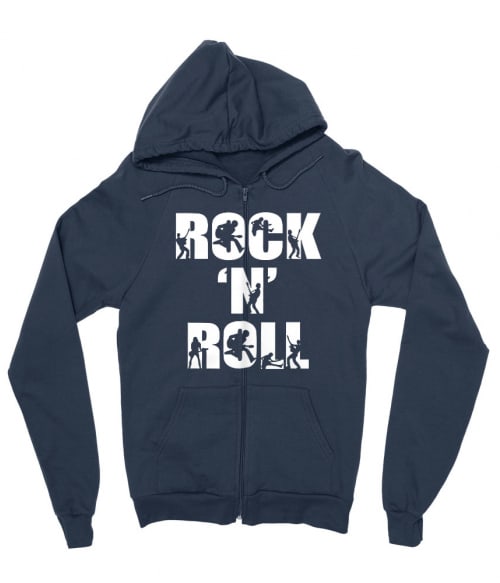 Rock 'N Roll Text Silhouette Rock 'N Roll Text Silhouette Póló - Ha Rocker rajongó ezeket a pólókat tuti imádni fogod!