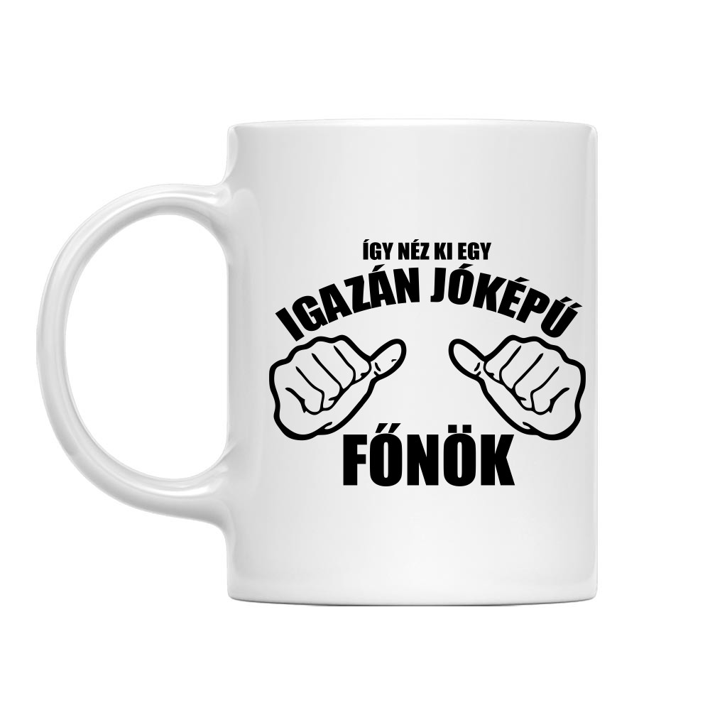 Jóképű főnök Bögre