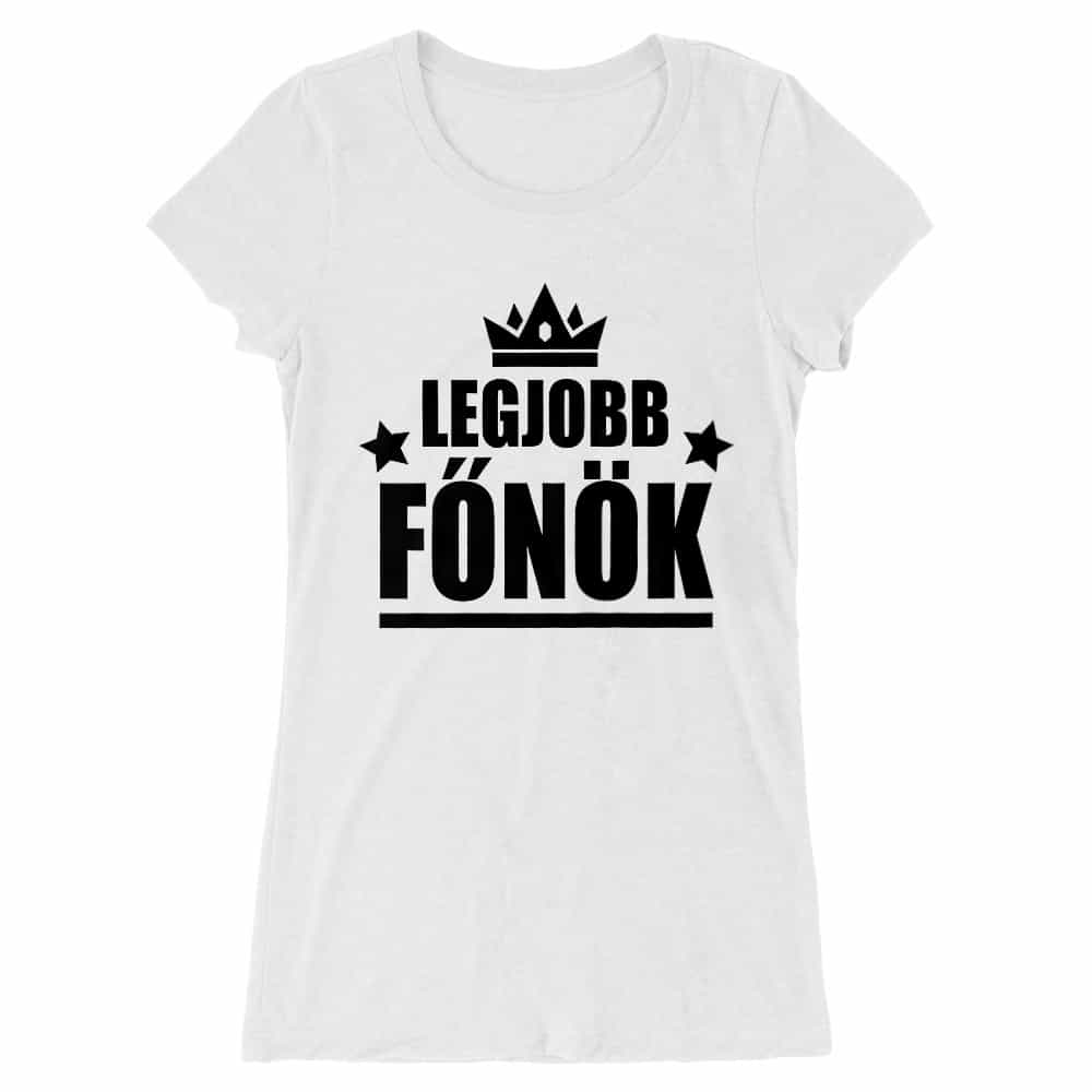 Legjobb főnök Női Hosszított Póló