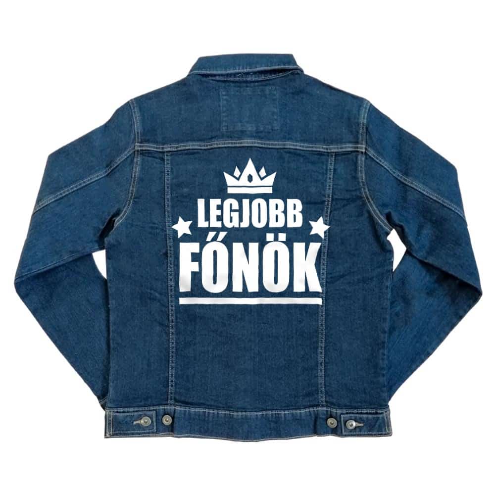 Legjobb főnök Unisex Farmerkabát
