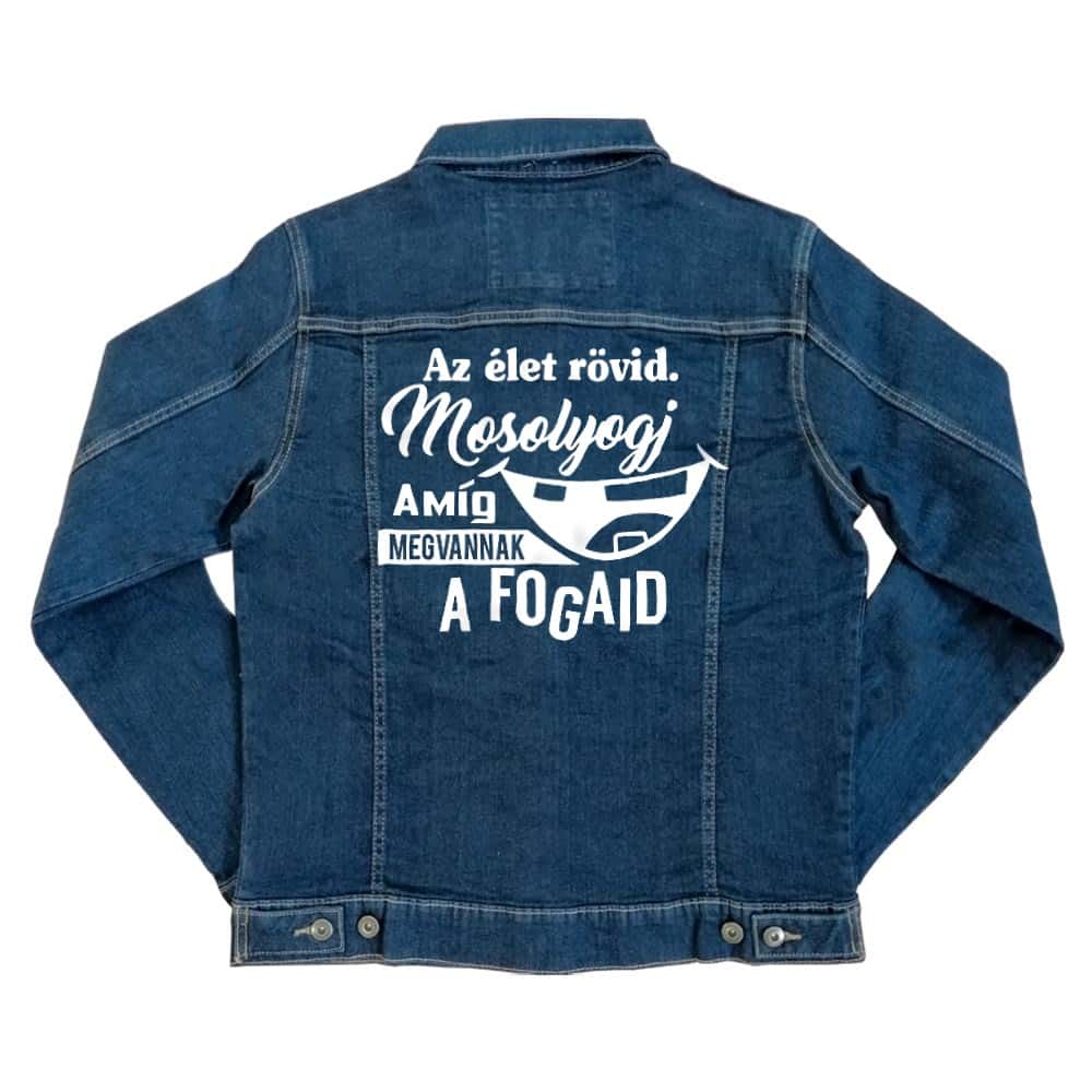 Mosolyogj Unisex Farmerkabát