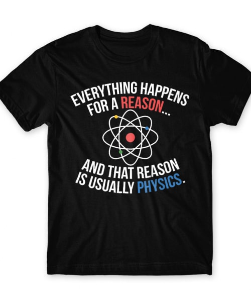 Reason is usually physics Tudományos Férfi Póló - Tudományos