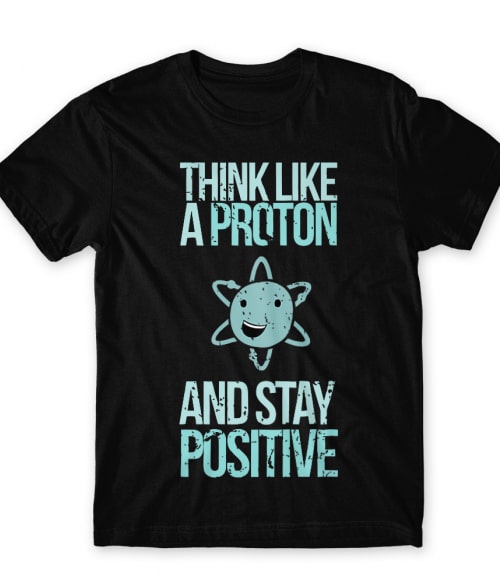 Think like a proton Tudományos Férfi Póló - Tudományos