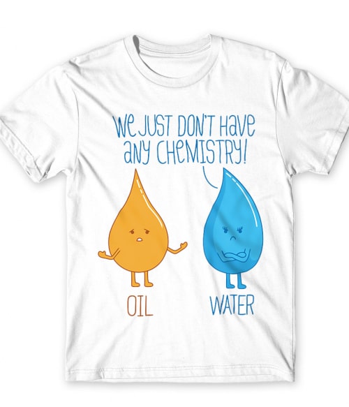 Water and oil Tudományos Férfi Póló - Tudományos