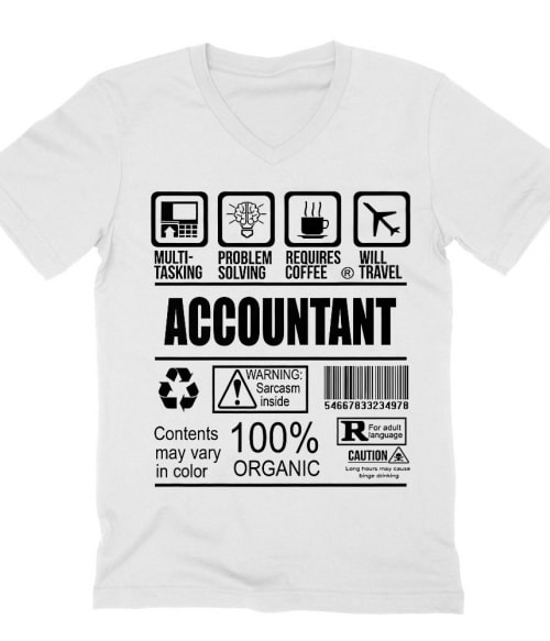 Accountant facts Póló - Ha Accountant rajongó ezeket a pólókat tuti imádni fogod!
