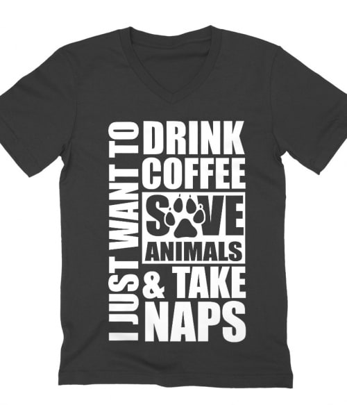 Drink coffee and save animals Póló - Ha Veterinary rajongó ezeket a pólókat tuti imádni fogod!