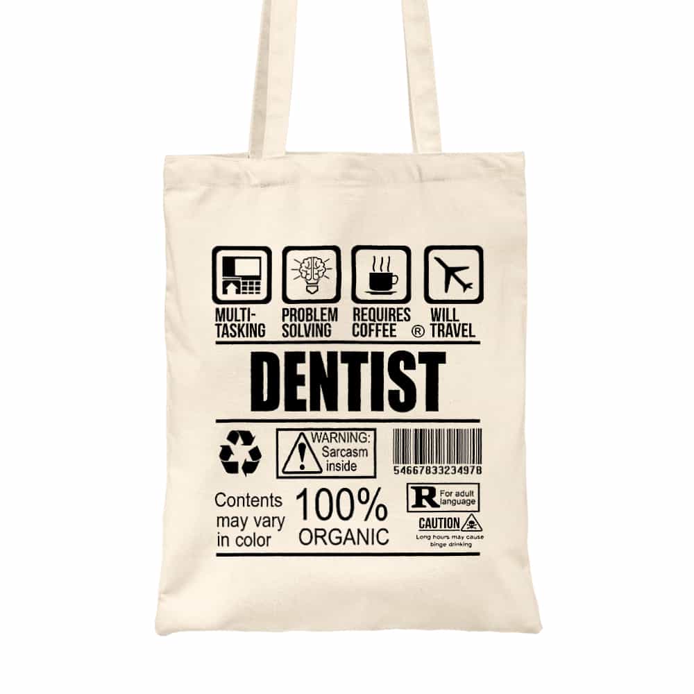 Dentist facts Vászontáska