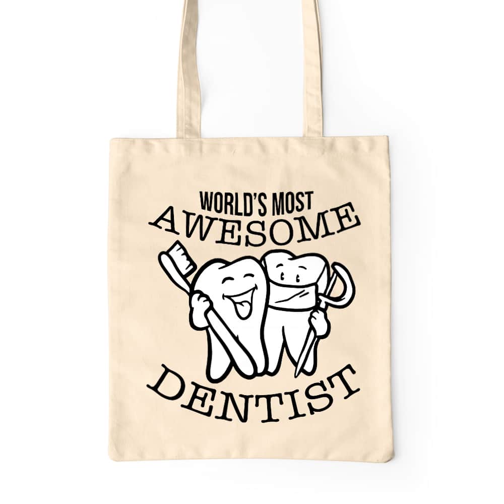 World's most awesome dentist Prémium Vászontáska