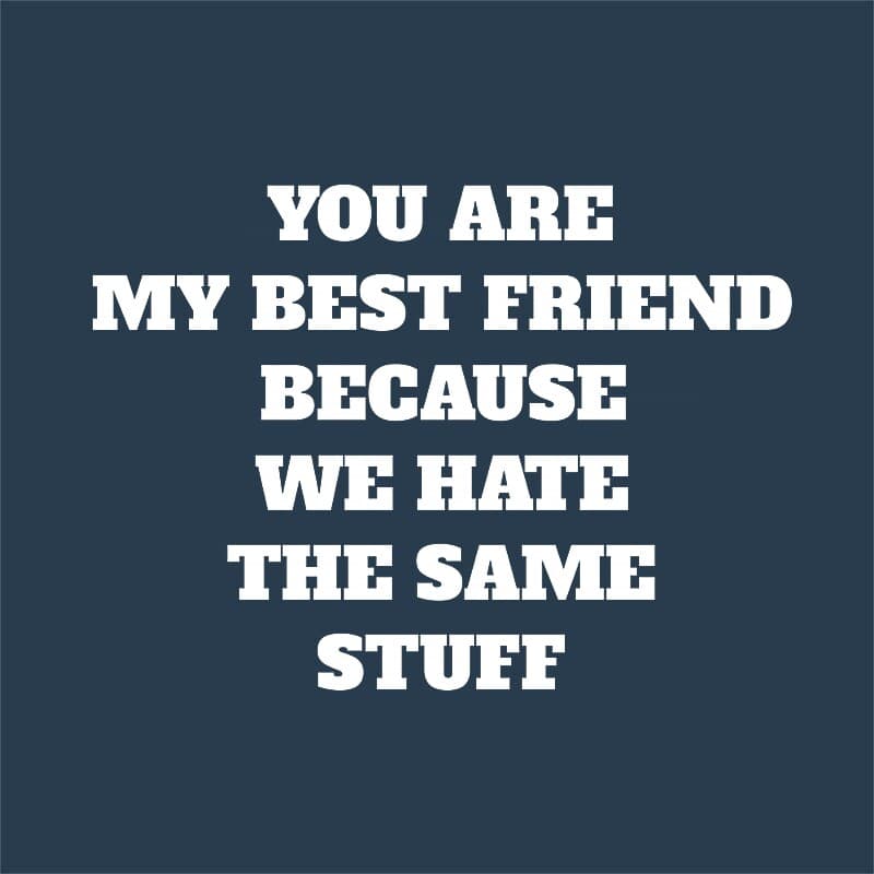 We hate the same stuff - Design preview