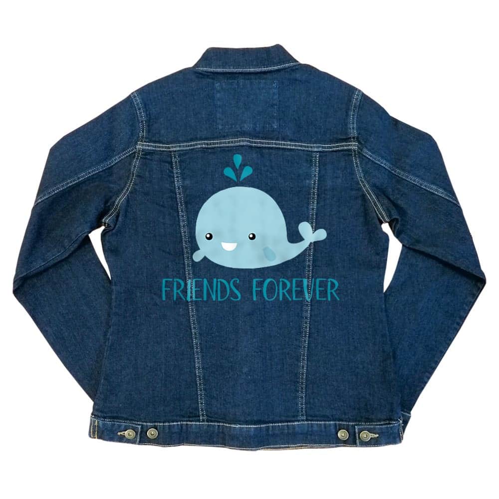 Whale friends 1 Női Farmerkabát