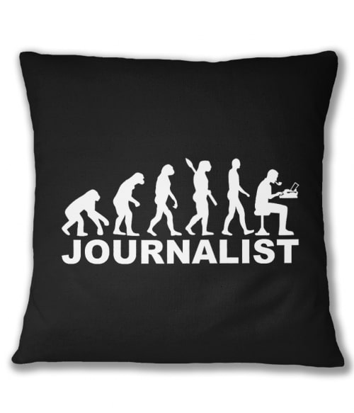Journalist evolution Újságíróknak Párnahuzat - Újságíróknak