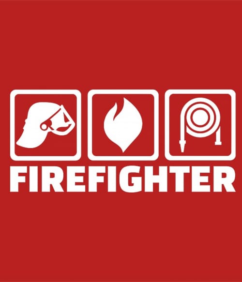 Firefighter icons Állami Szervek Pólók, Pulóverek, Bögrék - Tűzoltó