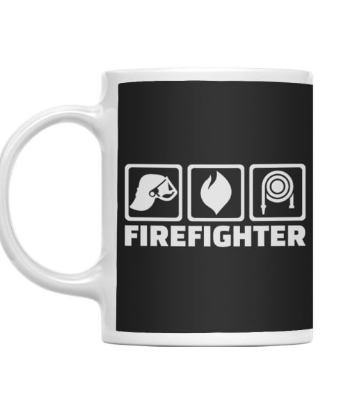 Firefighter icons Tűzoltó Bögre - Tűzoltó