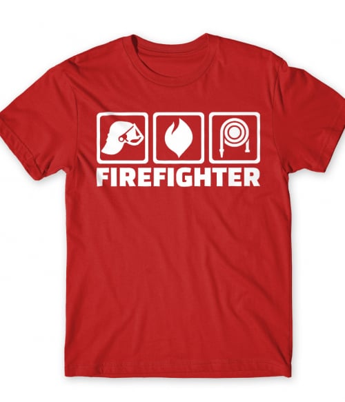 Firefighter icons Tűzoltó Póló - Tűzoltó