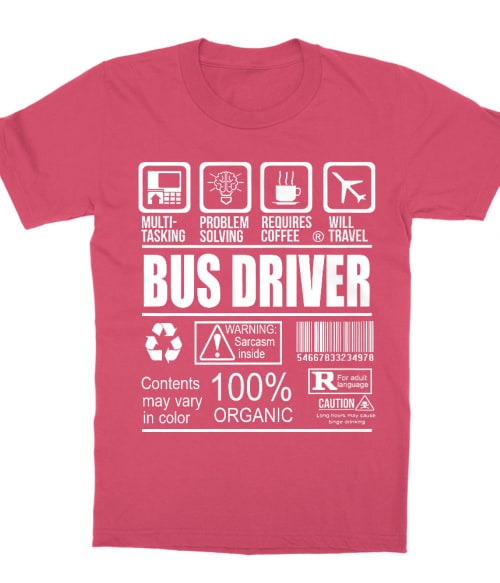 Bus Driver Facts Póló - Ha Bus Driver rajongó ezeket a pólókat tuti imádni fogod!