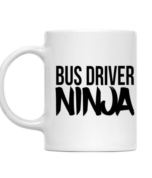 Bus Driver Ninja Buszsofőr Bögre - Sofőr