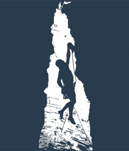 Climbing silhouette Falmászás Pólók, Pulóverek, Bögrék - Sport