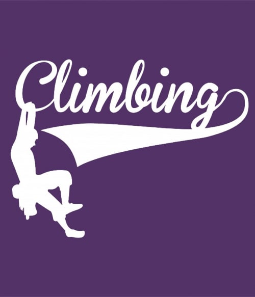 Climbing text Falmászás Pólók, Pulóverek, Bögrék - Sport