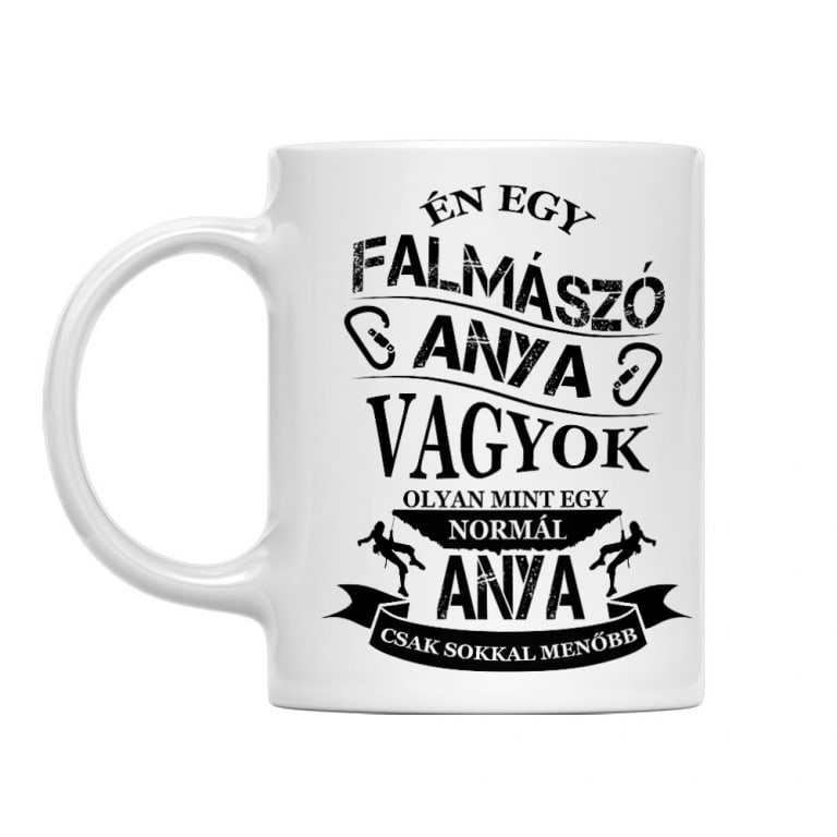 Falmászó anya - Bögre