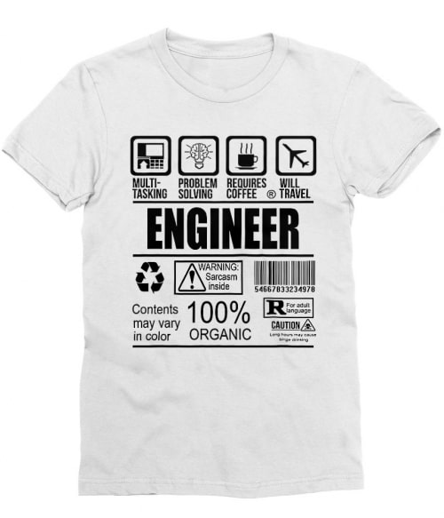 Engineer facts Póló - Ha Engineer rajongó ezeket a pólókat tuti imádni fogod!