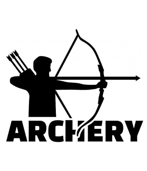 Archery silhouette Íjászat Pólók, Pulóverek, Bögrék - Sport