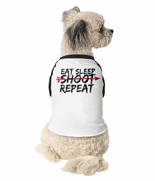 Eat sleep shoot repeat Póló - Ha Archery rajongó ezeket a pólókat tuti imádni fogod!