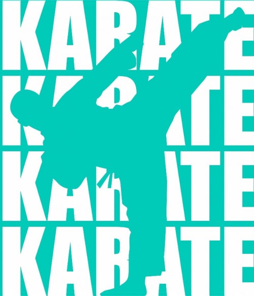 Karate silhouette Küzdősport Pólók, Pulóverek, Bögrék - Sport