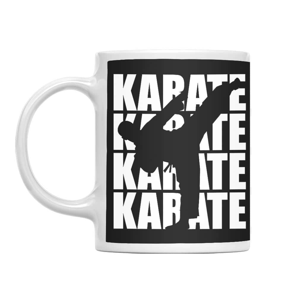 Karate silhouette Bögre
