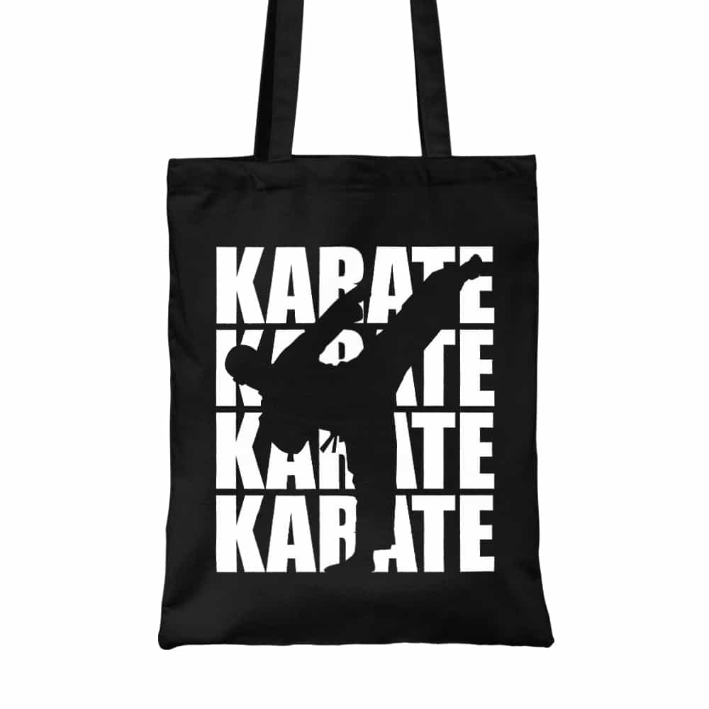 Karate silhouette Vászontáska