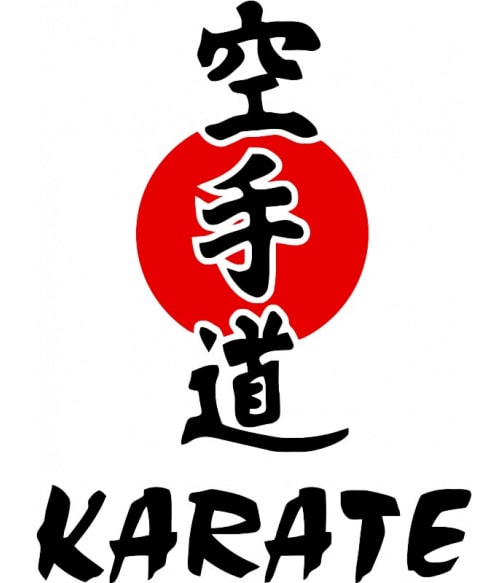 Karate text Karate Pólók, Pulóverek, Bögrék - Sport