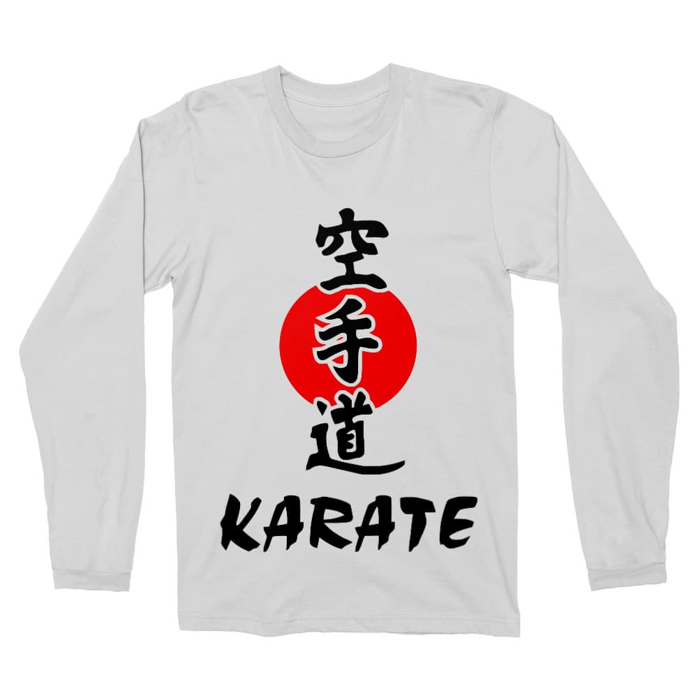 Karate text Férfi Hosszúujjú Póló