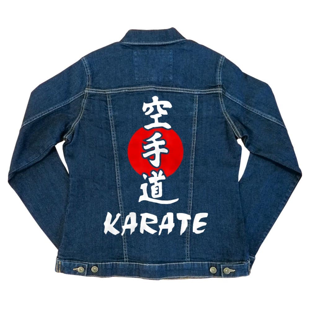 Karate text Női Farmerkabát
