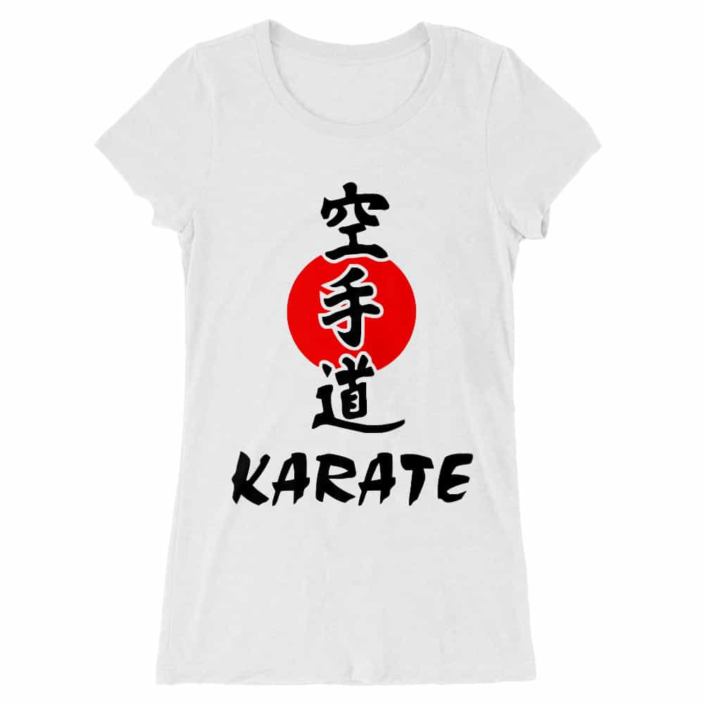 Karate text Női Hosszított Póló