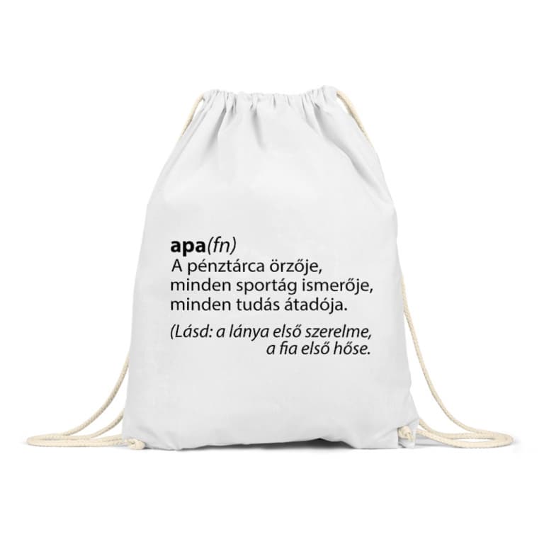 Apa definíció - Tornazsák