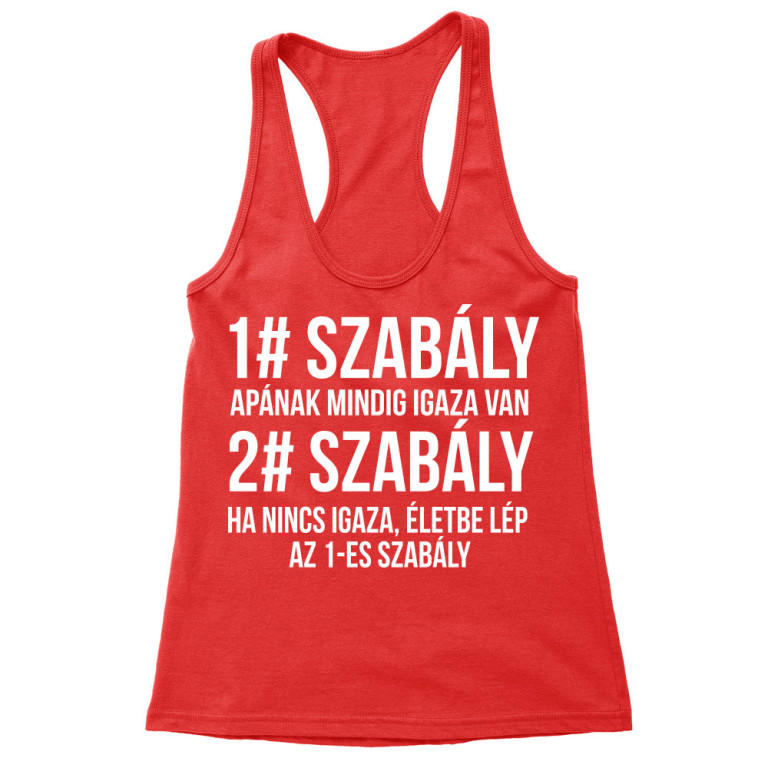 Apa szabályok - Női Trikó