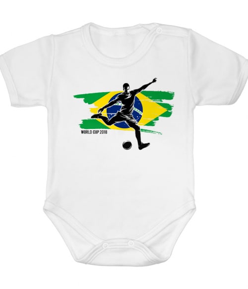 World Cup Flag Player Brazil Póló - Ha Football rajongó ezeket a pólókat tuti imádni fogod!