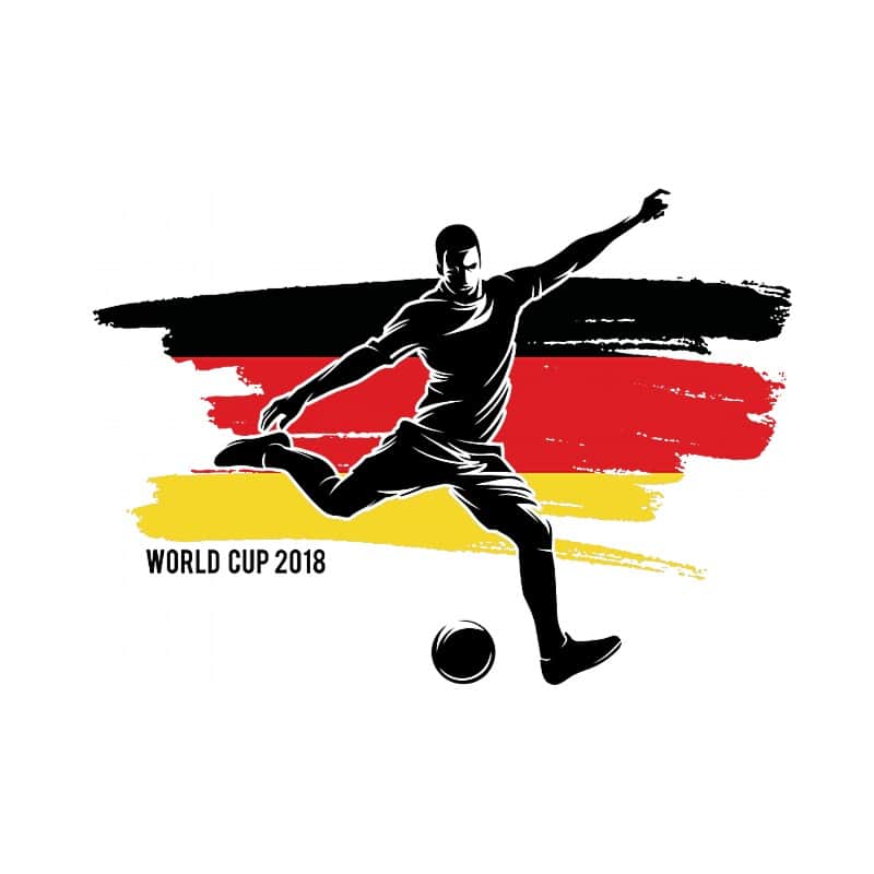 World Cup Flag Player Germany - Design preview