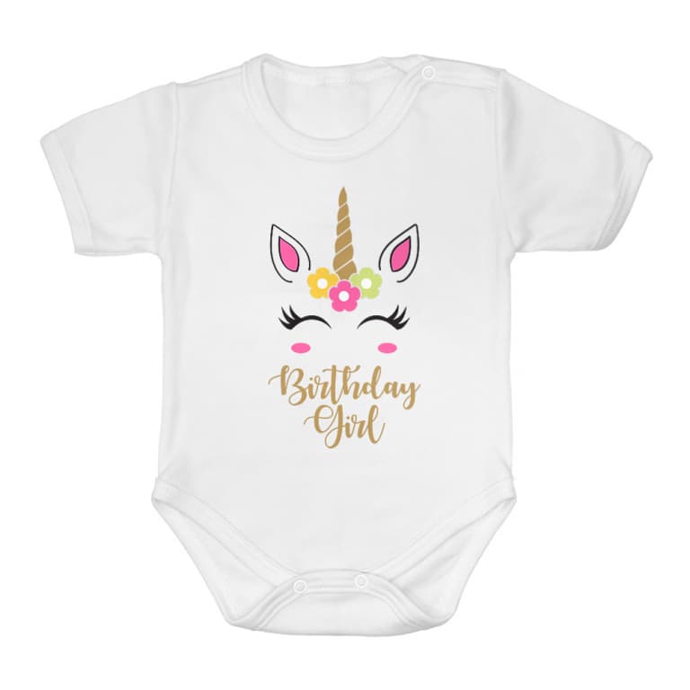 Unicorn birthday girl