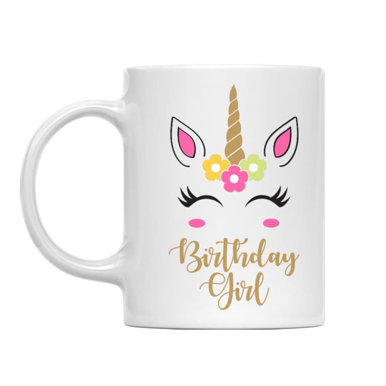 Unicorn birthday girl