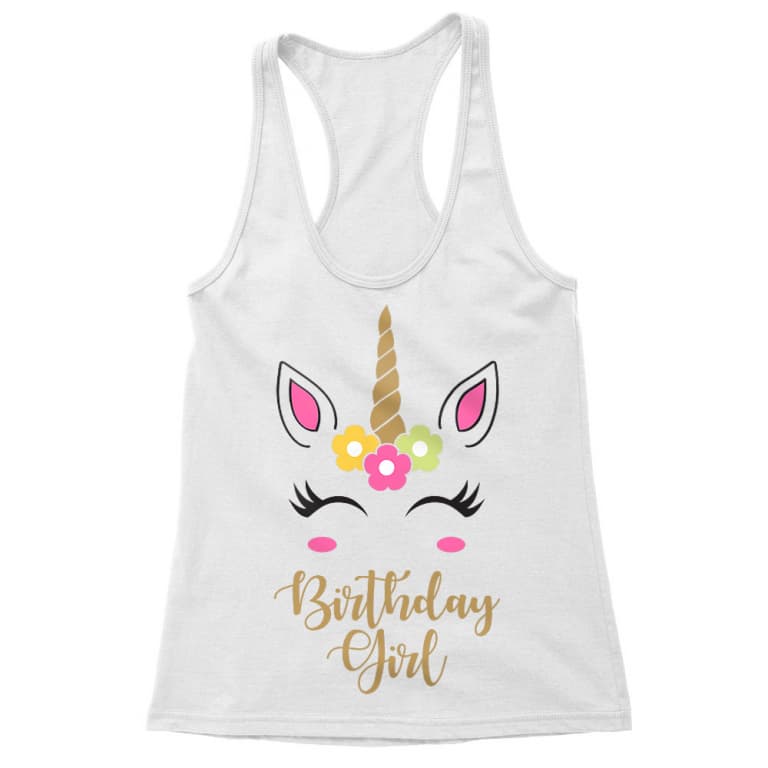 Unicorn birthday girl