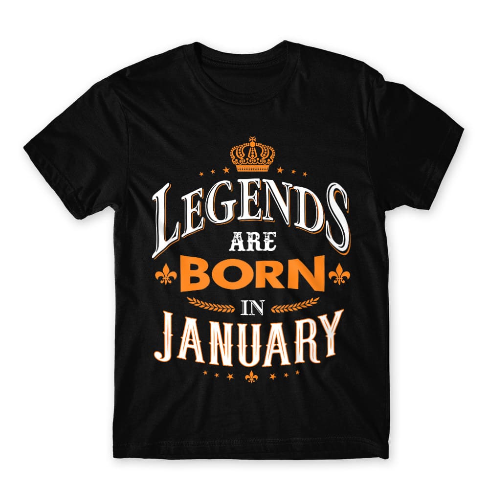 Legends are Born in January Férfi Póló