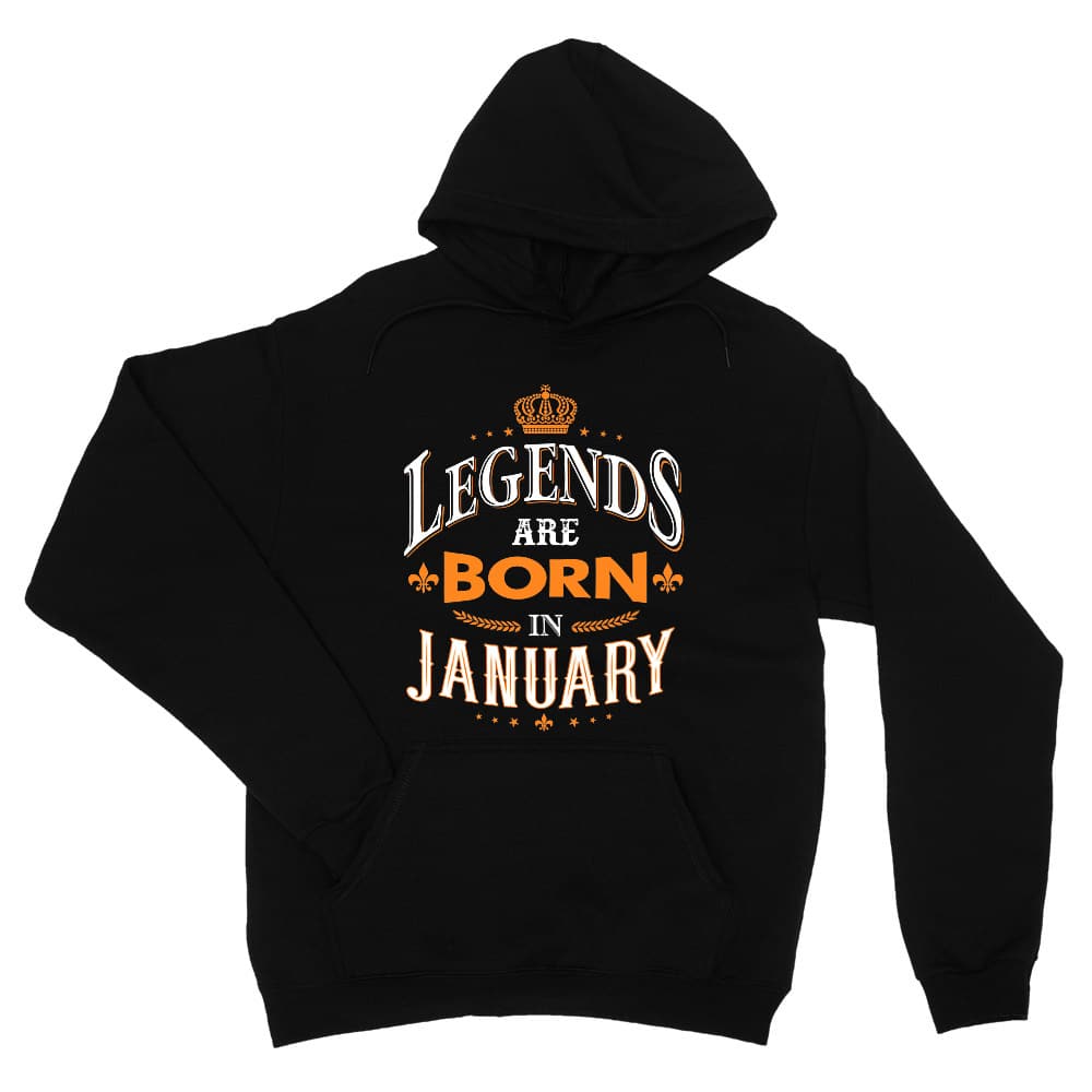 Legends are Born in January Unisex Pulóver
