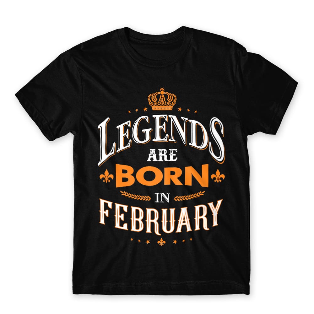 Legends are Born in February Férfi Póló