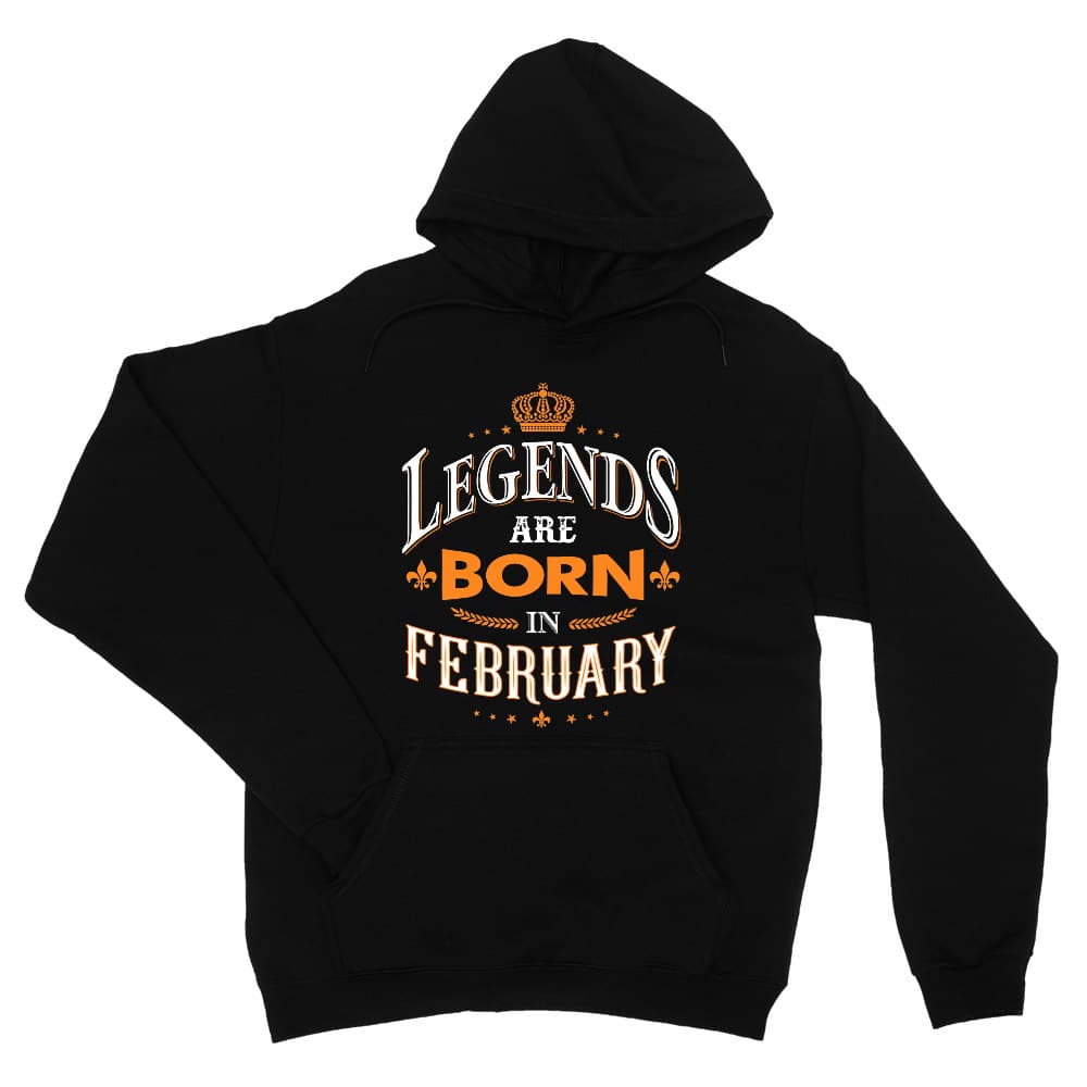 Legends are Born in February Unisex Pulóver
