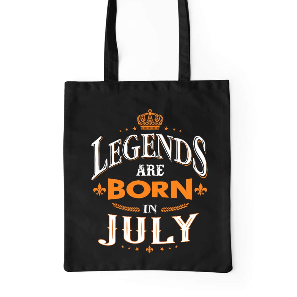 Legends are Born in July Prémium Vászontáska