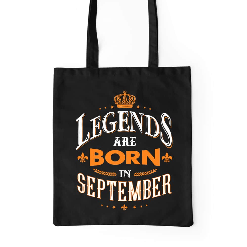 Legends are Born in September Prémium Vászontáska