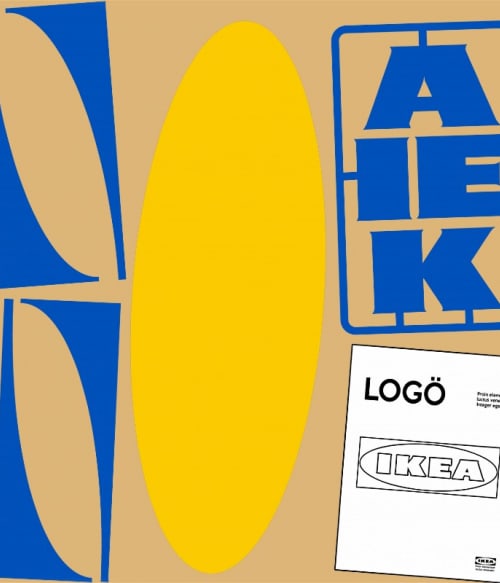 DIY Ikea Logo Márkaparódia Pólók, Pulóverek, Bögrék - Poénos