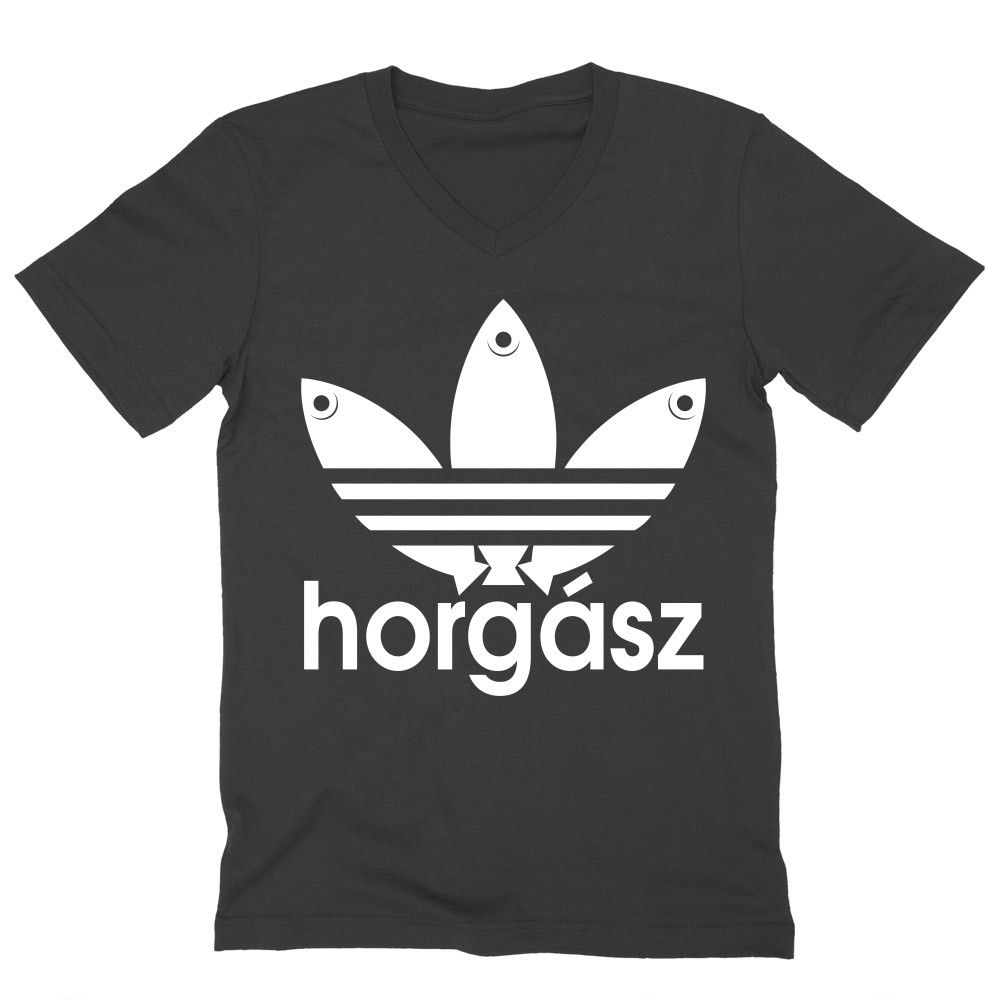 Horgász Adidas Férfi V-nyakú Póló