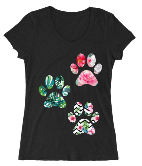 Flower paws Póló - Ha Dog rajongó ezeket a pólókat tuti imádni fogod!